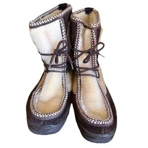 Vintage Ski Boots Ski- Lounger Vintage Italian Made Womens size 6 37